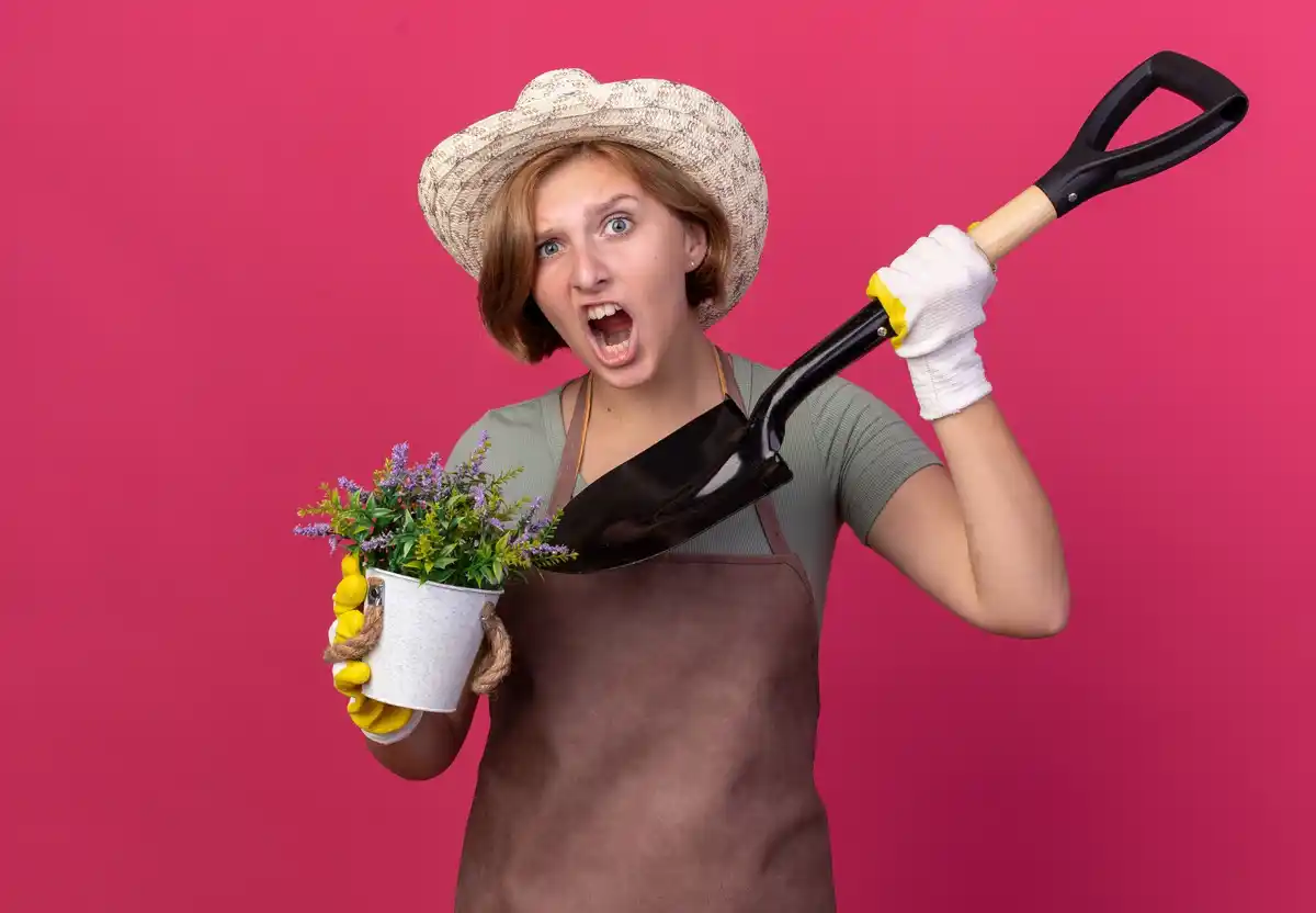 Dutch gardener using ergonomic garden tools