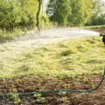 garden sprinkler watering garden turf sprinkler system outdoor irrigation