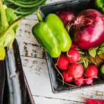 urban container vegetable garden colorful harvest