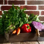 urban balcony herb garden fresh vegetables
