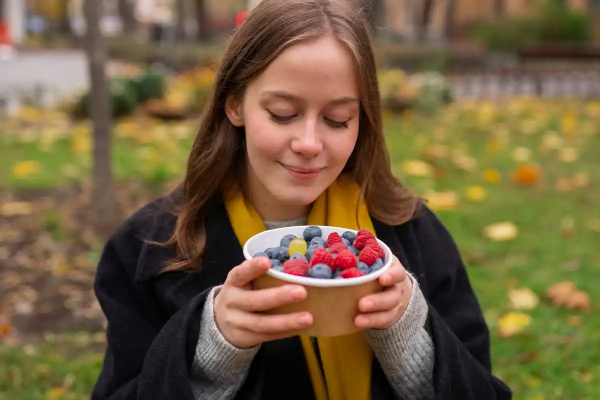 Fresh homegrown berries garden Netherlands