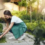 healthy green backyard garden plants natural pest control