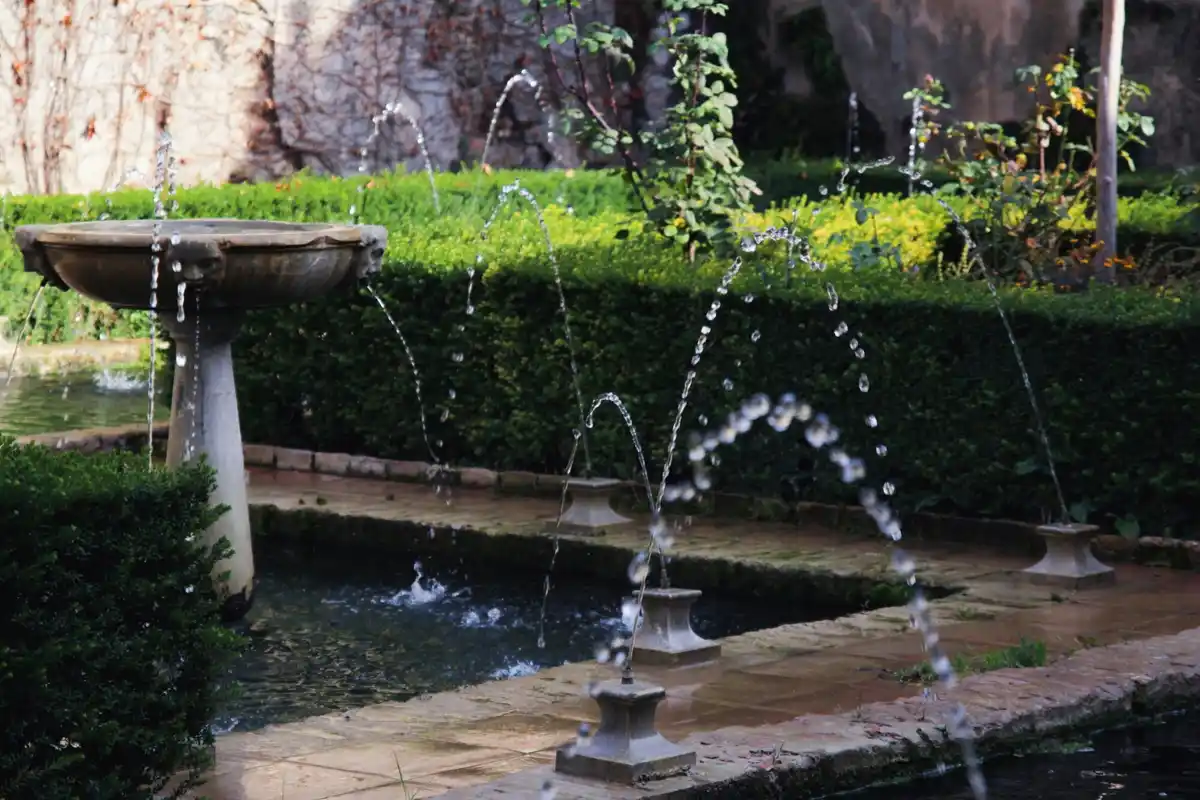 smart irrigation sprinkler in Dutch garden