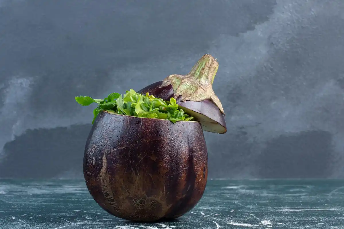 fresh garden lettuce with coffee grounds