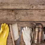 rustic garden tools cleaning and maintenance