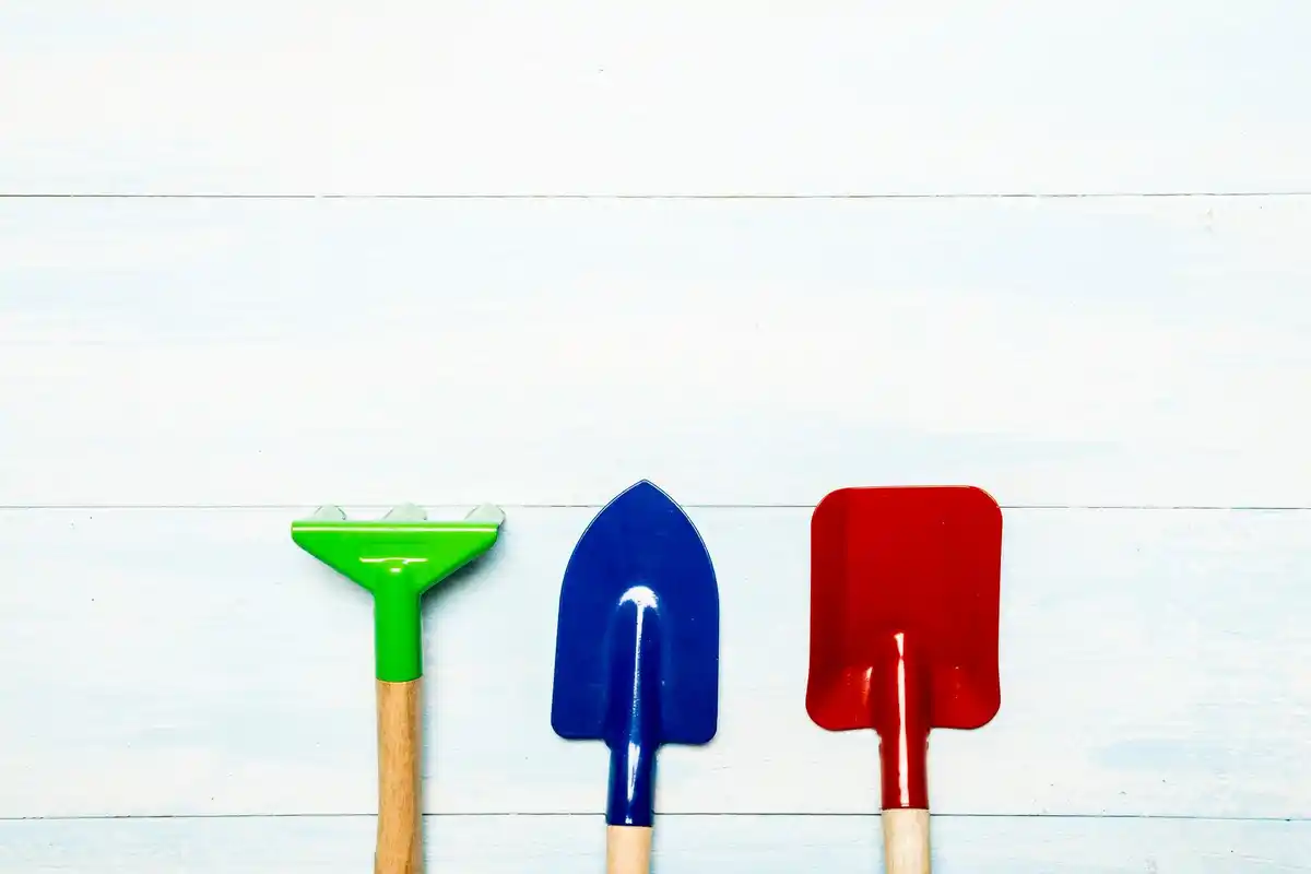 Simple lawn care tools Dutch garden