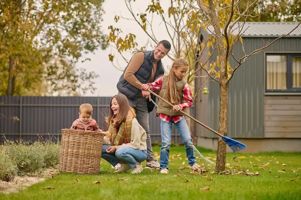 dutch garden power tools autumn backyard