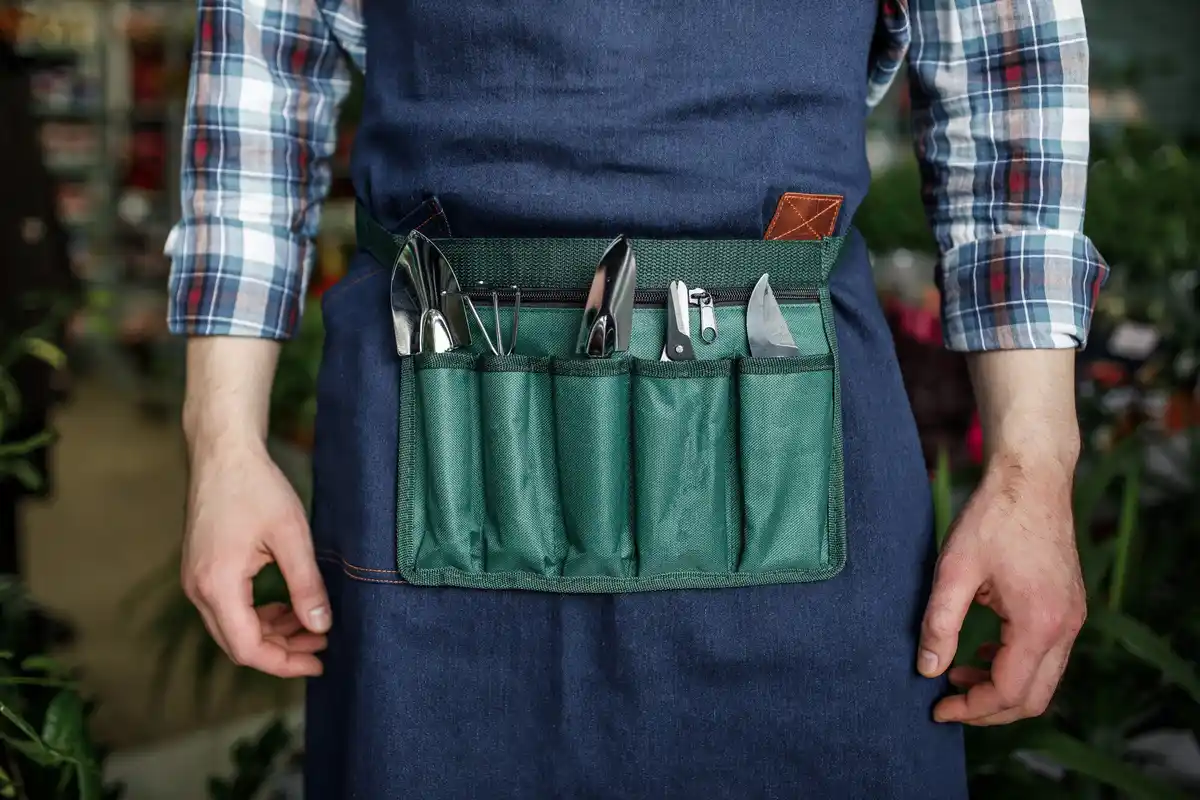modern ergonomic garden tools outdoors