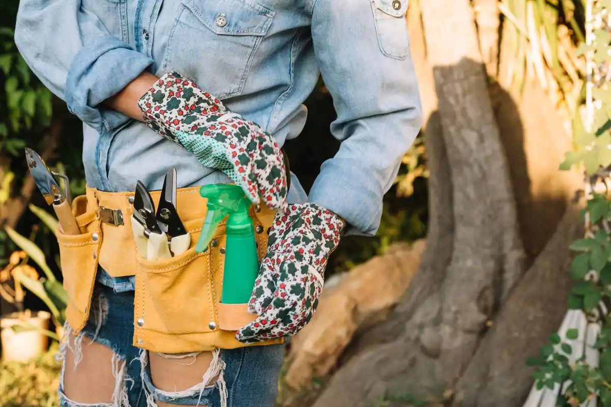garden tools cleaning