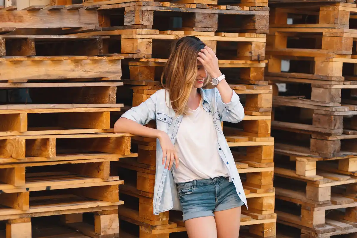 DIY garden pallet furniture